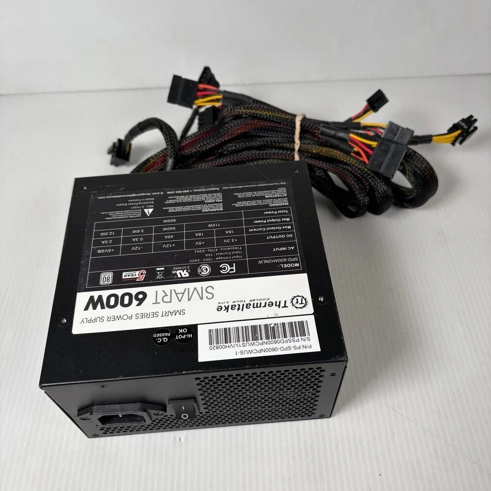 Thermaltake Smart Series 600W ATX Power Supply SPD-600AH2NLW 80 PLUS Certified
